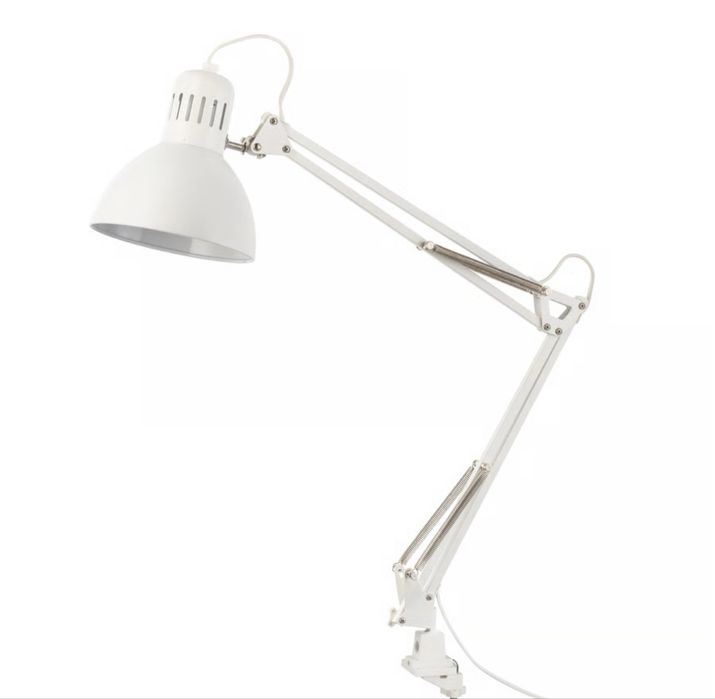 Lampka biurowa ikea tertial biała