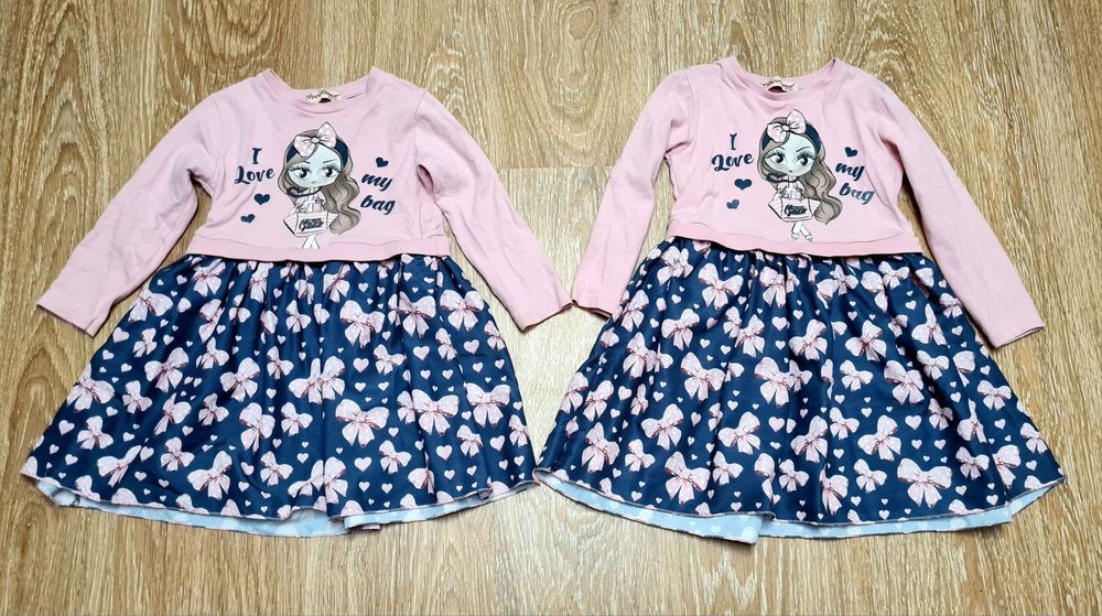 Платья для близняшек, двойняшек  4-5 лет