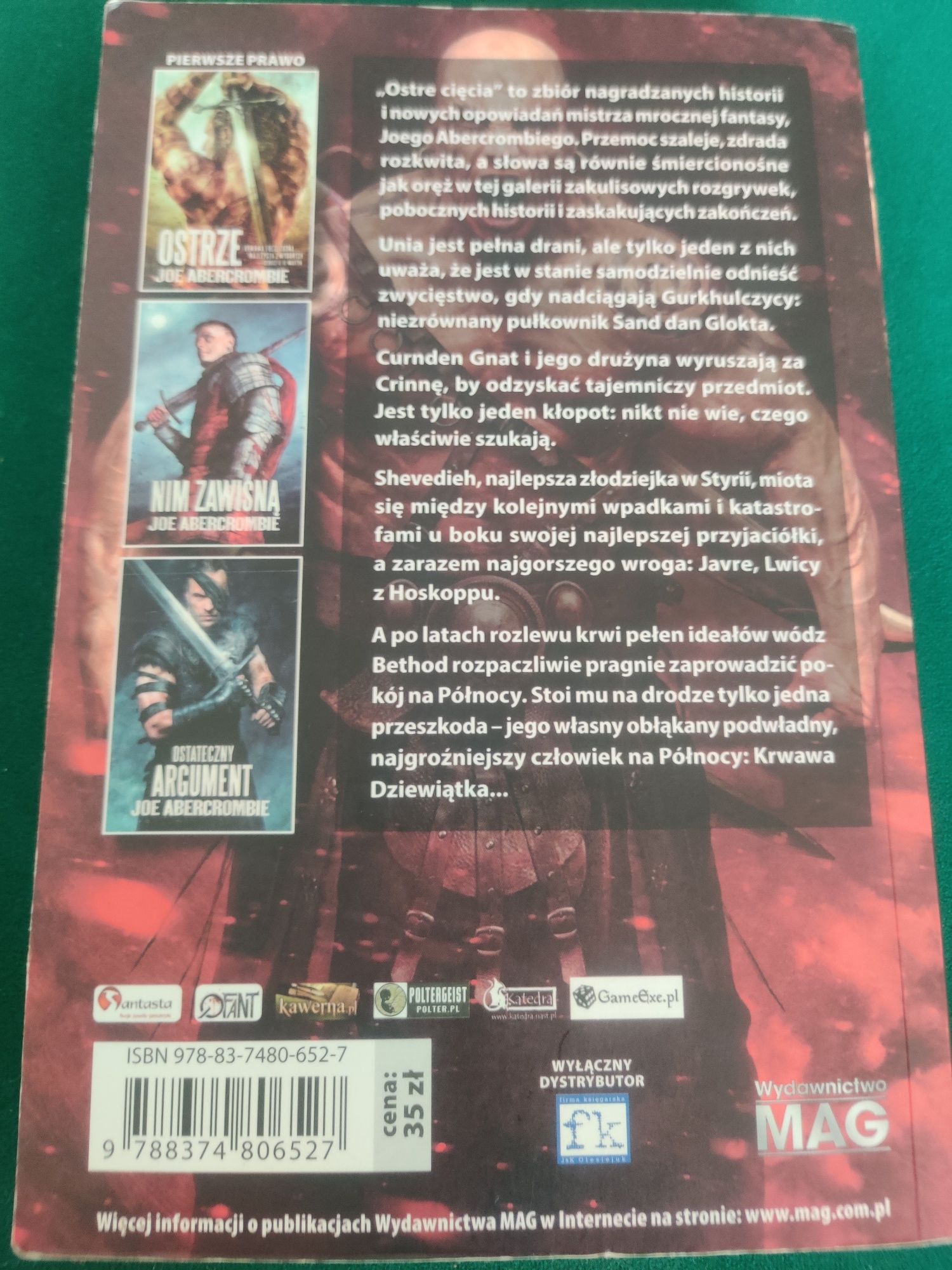 Joe Abercrombie "Ostre cięcia"