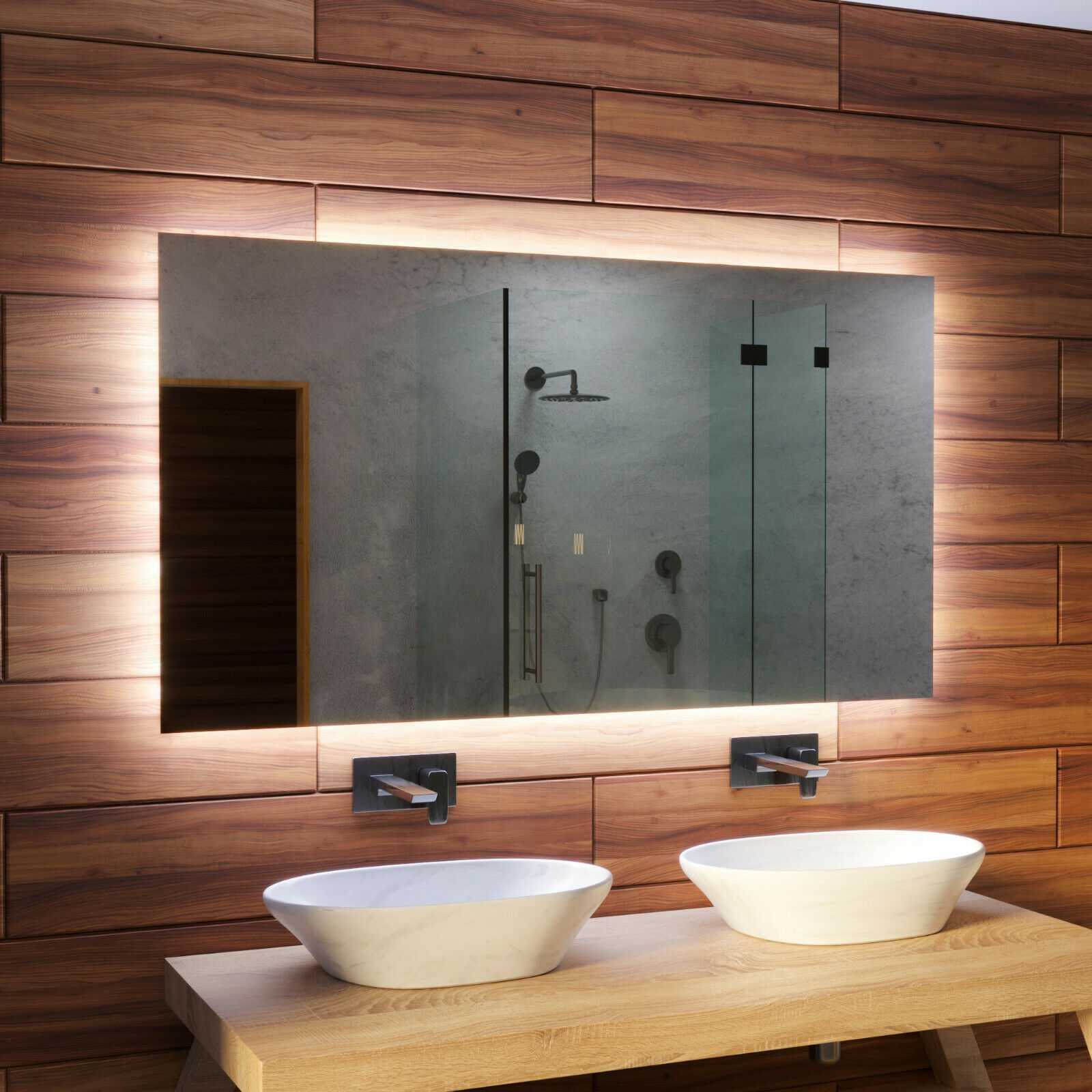 ‼️ Зеркало прямоугольное с фоновой подсветкой для ванной. Производство