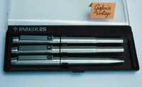 Parker 25, modernizm design vintage, pióro wieczne pisak długopis stal