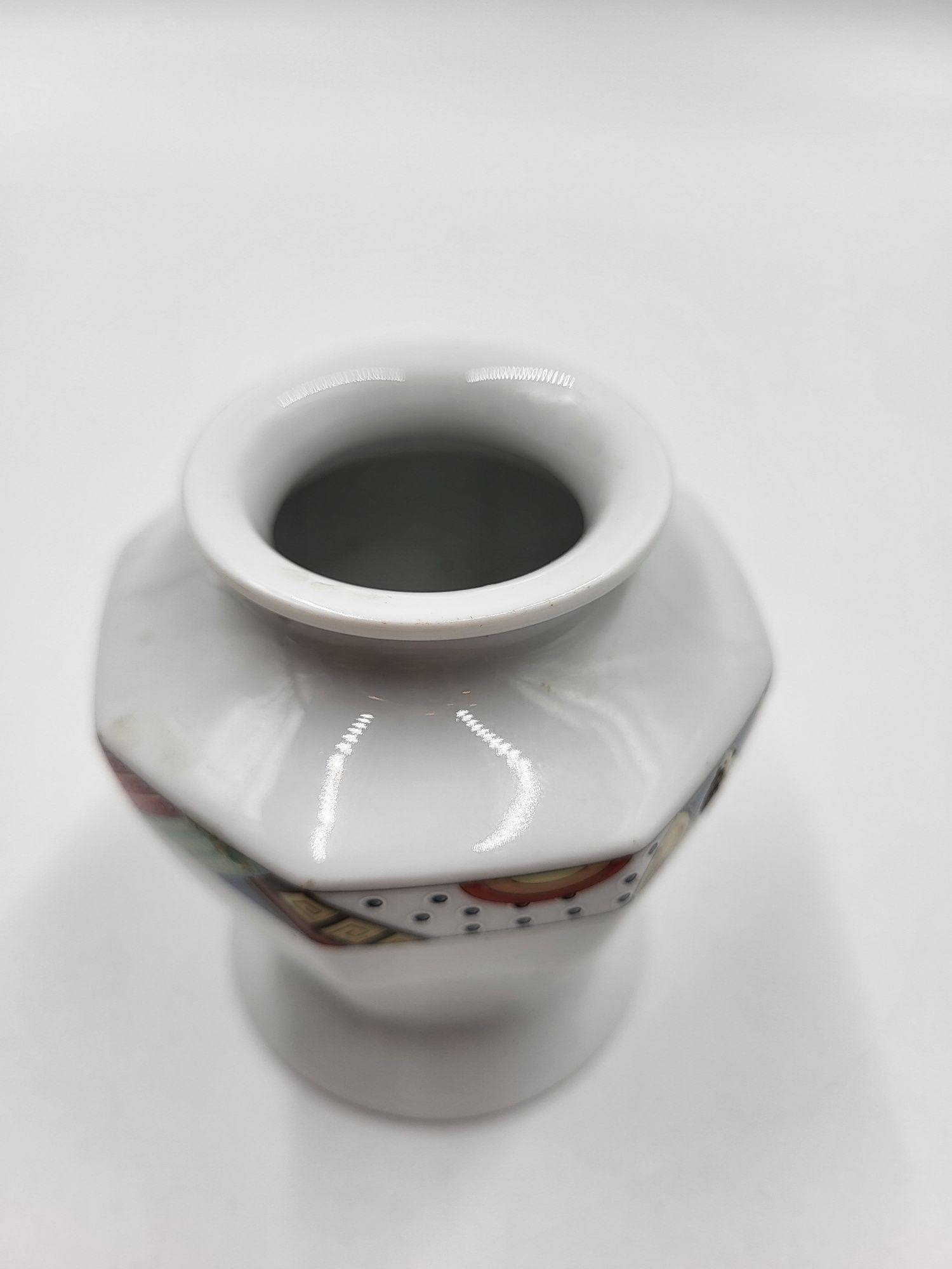 Ładny ciekawy porcelanowy wazon Seltman