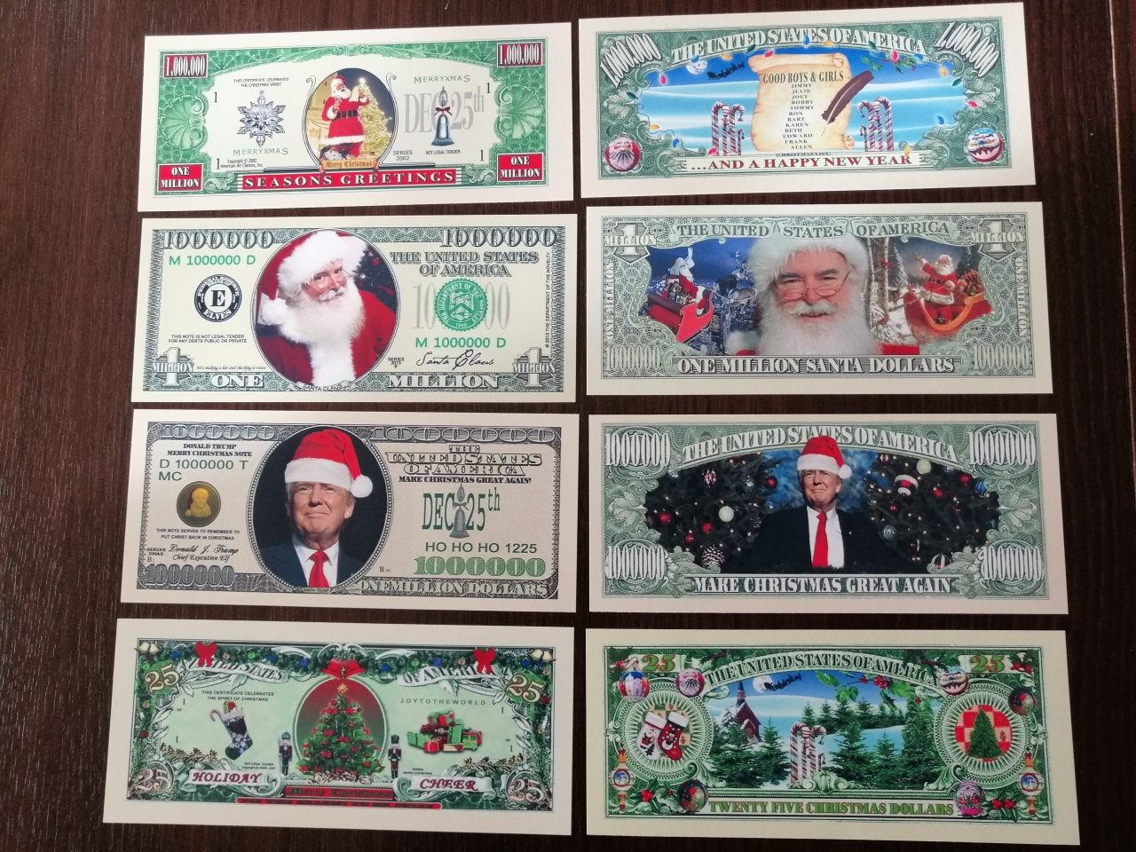 Boże Narodzenie świąteczne banknoty kolekcjonerskie