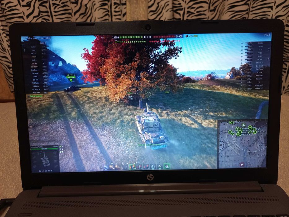 Игровой Видео RTX 2050 (4 ГБ)  Intel 100G51/  10" поколение!!  HP 15