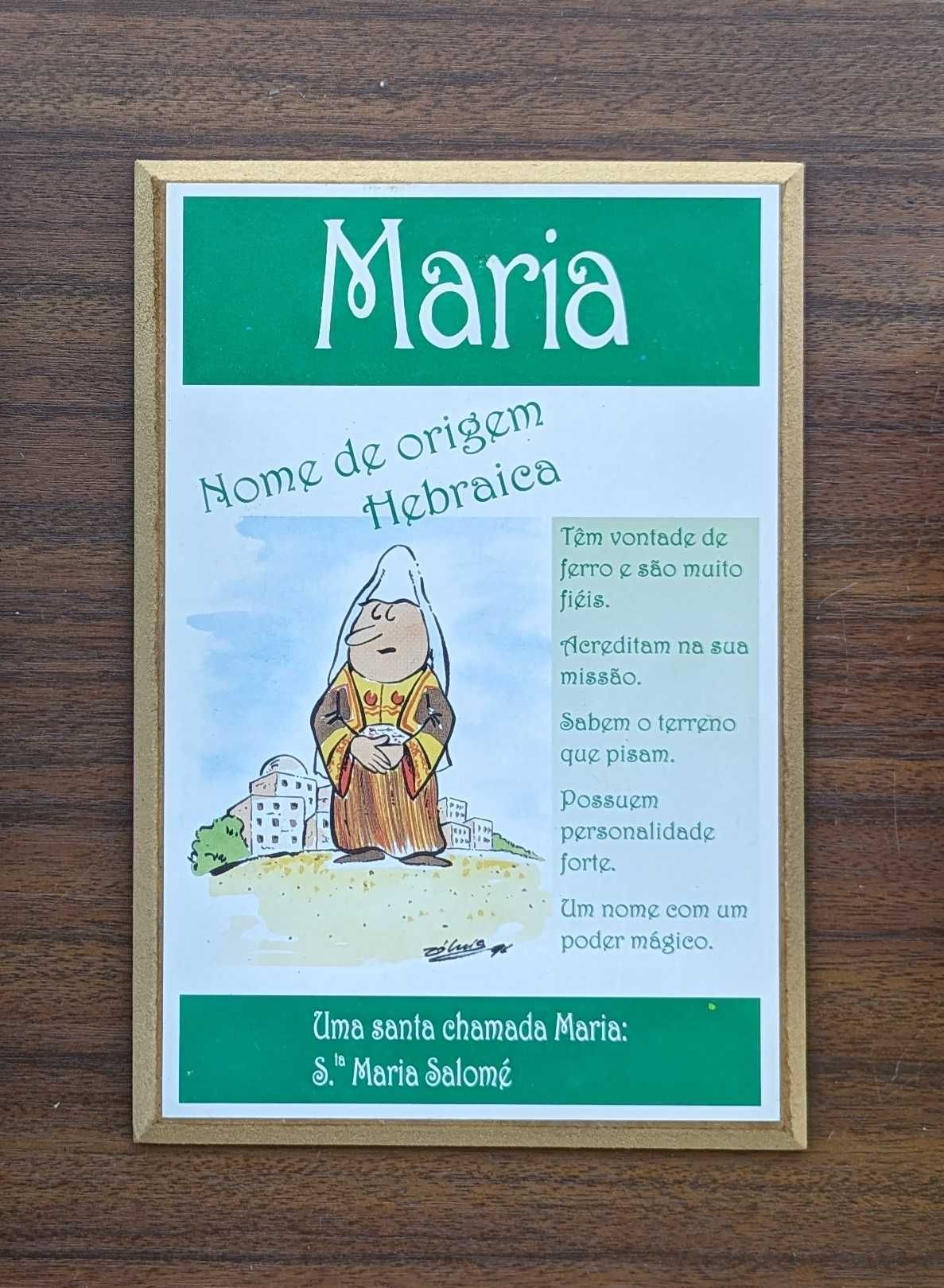 Placa Descritiva do Nome Maria