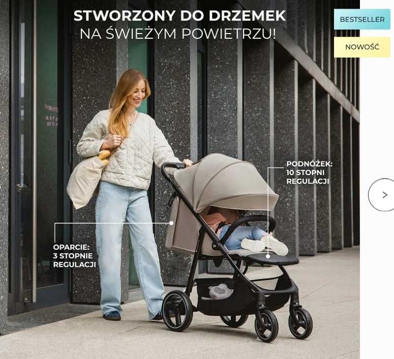 Wózek spacerowy TRIG do 25kg nowy