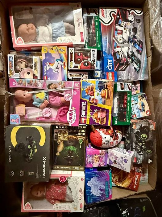 Karton Mix Box Zabawek 100PLN NOWE Lego Hot Wheels Barbie Wysyłka OLX