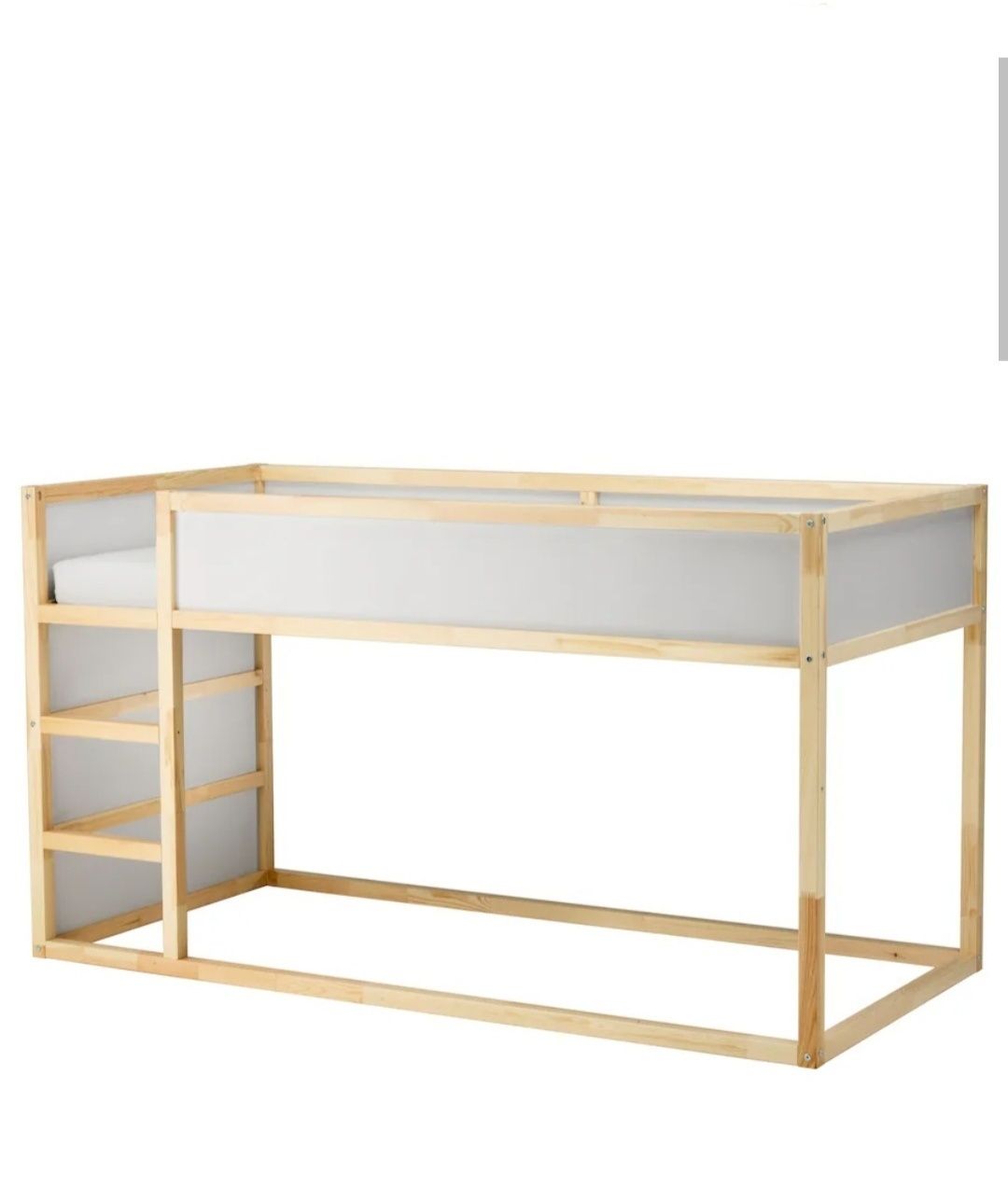 Łóżko Kura Ikea z materacem