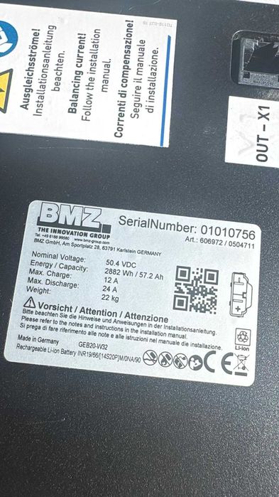Bateria ogniwa akumulator BMZ 606972 magazyn energii