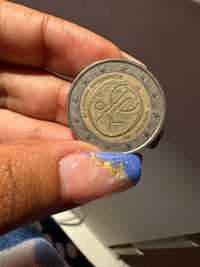 Vendo moeda comemorativa 2 euros Espanha  rara.