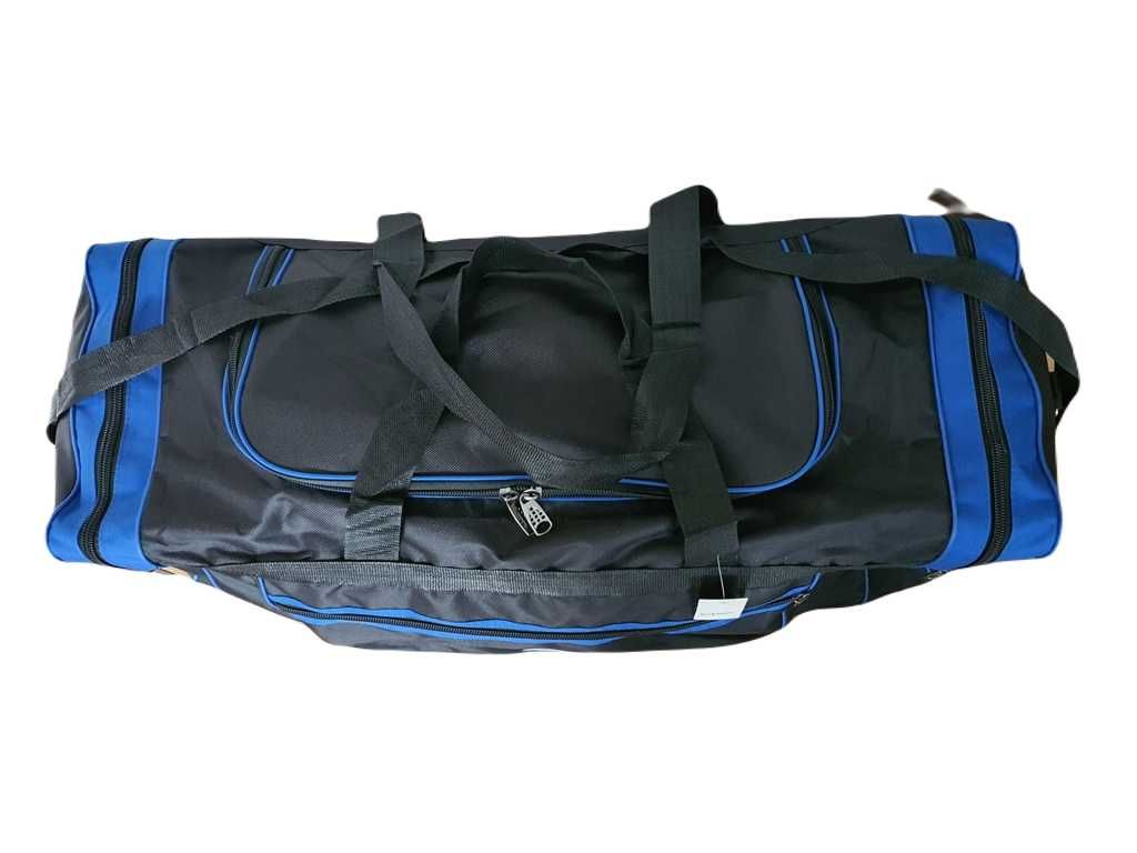 Nowa Torba podróżna turystyczna sportowa na ramię 80 cm niebieska 100l
