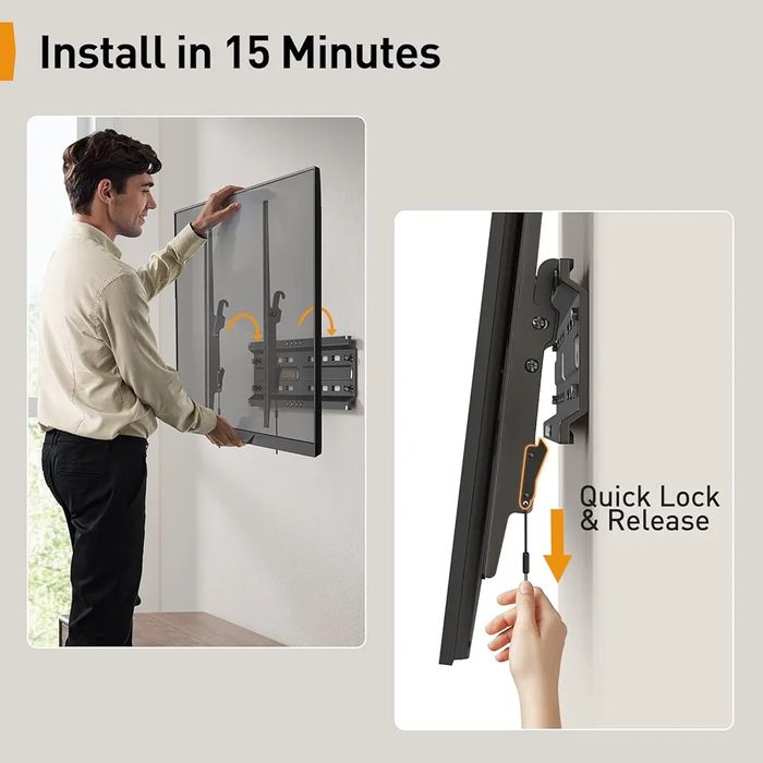 5041 Perlegear Uchwyt ścienny do  telewizorów od 37 do 82 cali do 45