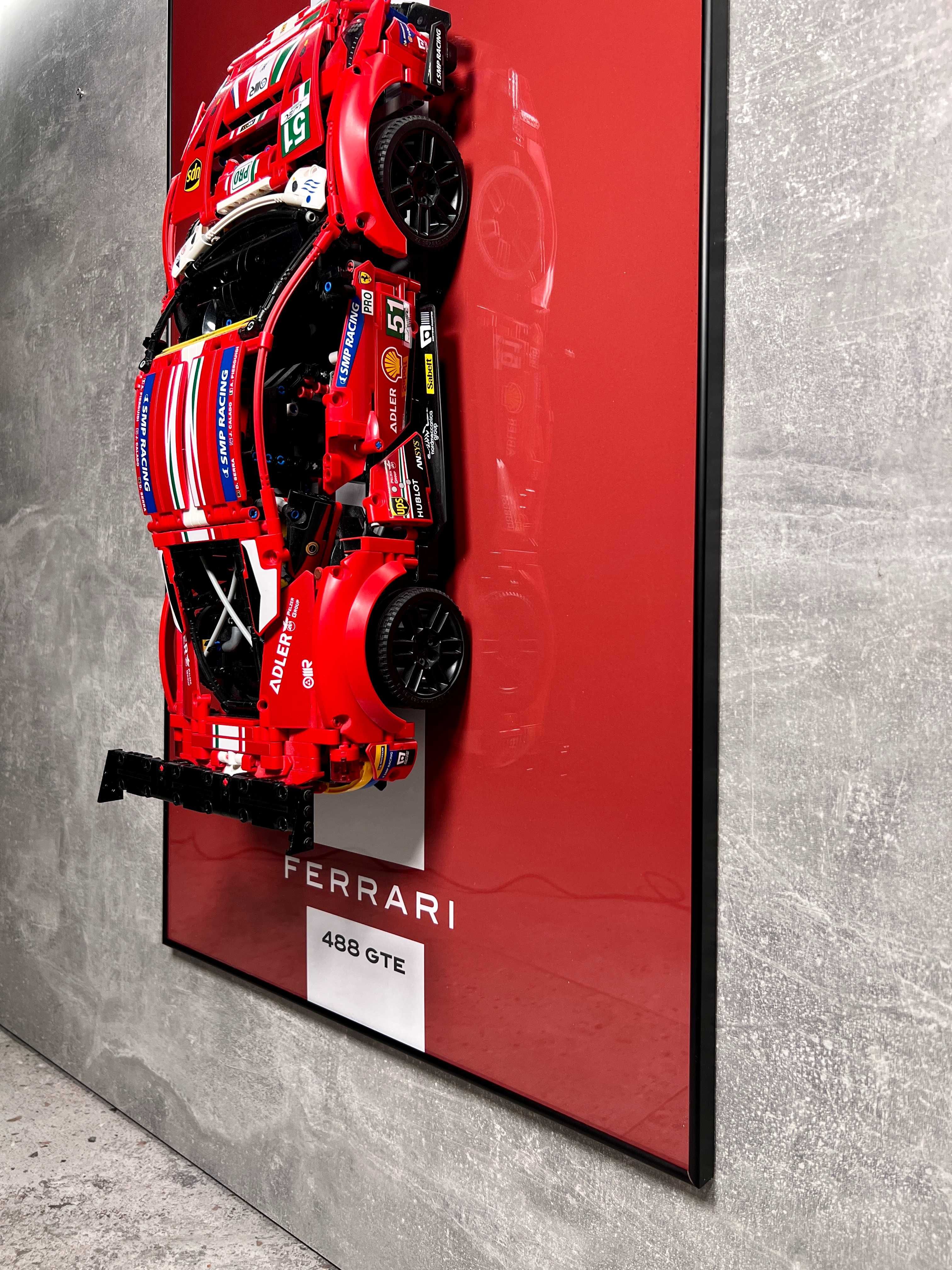 Арт Тримач Рамка LEGO Technic Ferrari 488 GTE AF 42125 Ферарі Лего ART