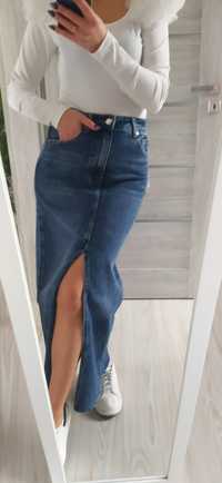 Spódnica jeans maxi S
