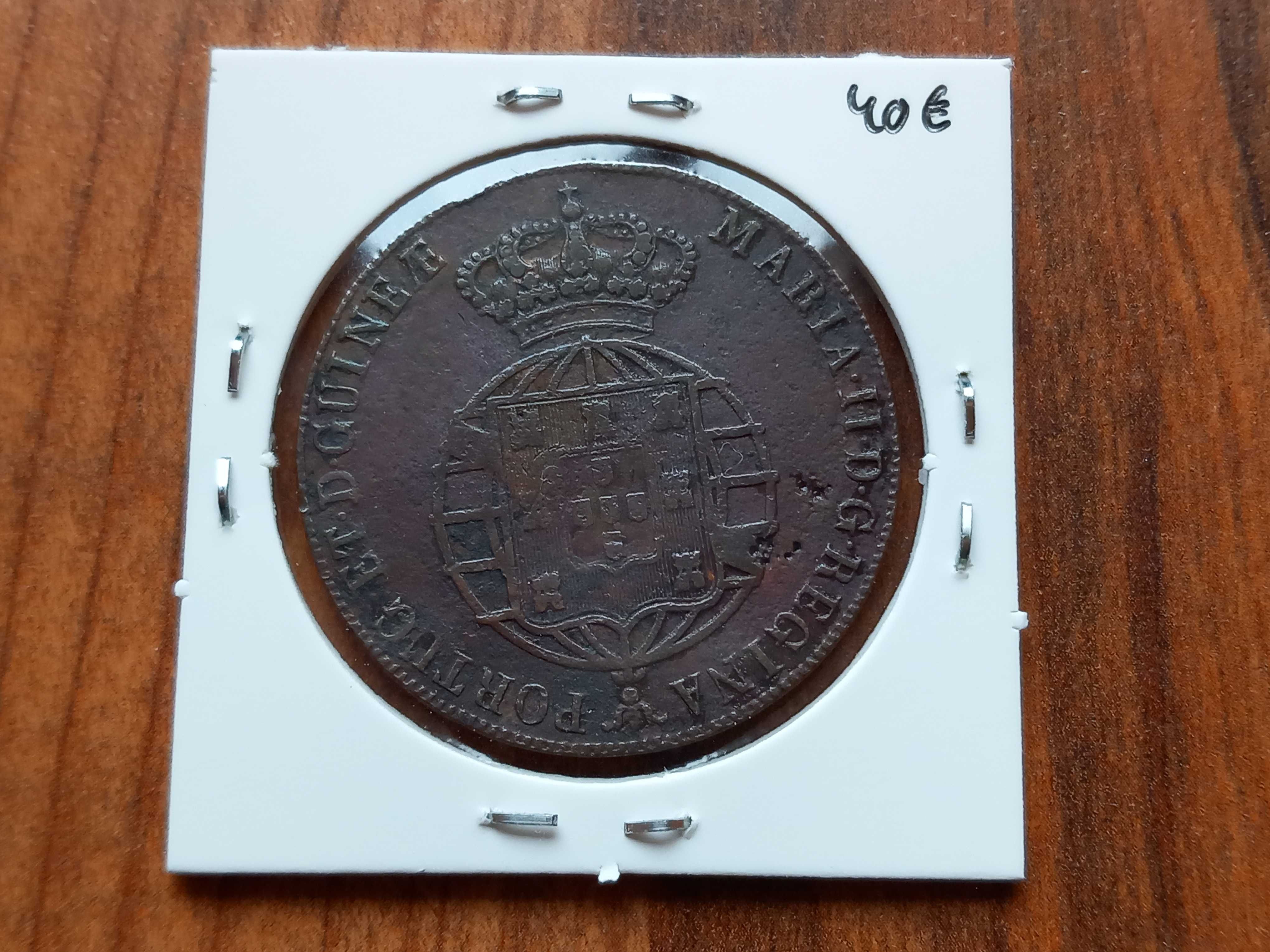 Moeda 1/2 Macuta 1851 D. Maria II  - Angola