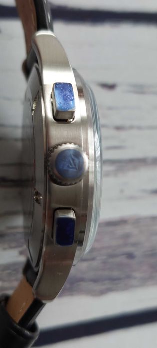 Kwarcowy chronograf Aimimo, Heritage Tuxedo homage (Seiko VK64)