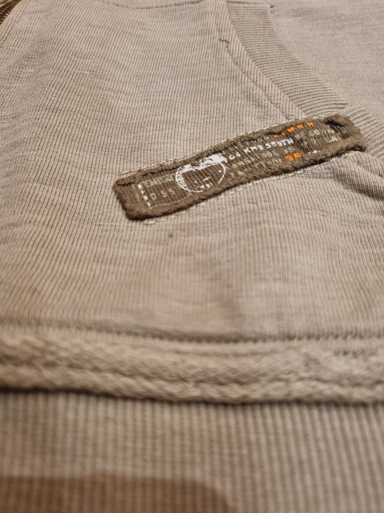 Bluza rozpinana na suwak kolor khaki R 134-140