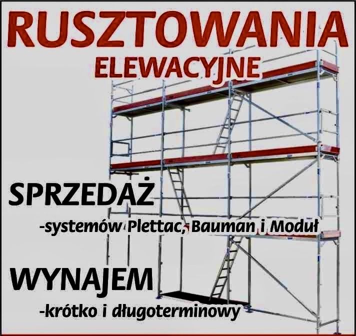 Nowe Rusztowanie elewacyjne 100m2 System Plettac, Bauman, Modułowe.