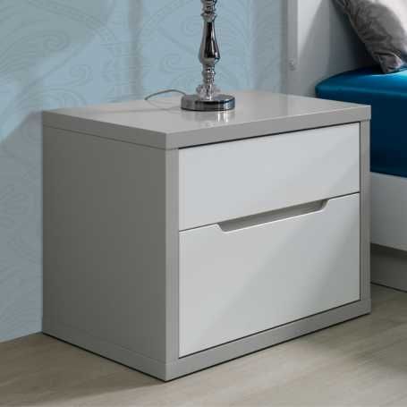 2 Camas de solteiro completas com led e 1 mesa de cabeceira