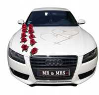 Dekoracje na samochód do ślubu PREMIUM ROSE