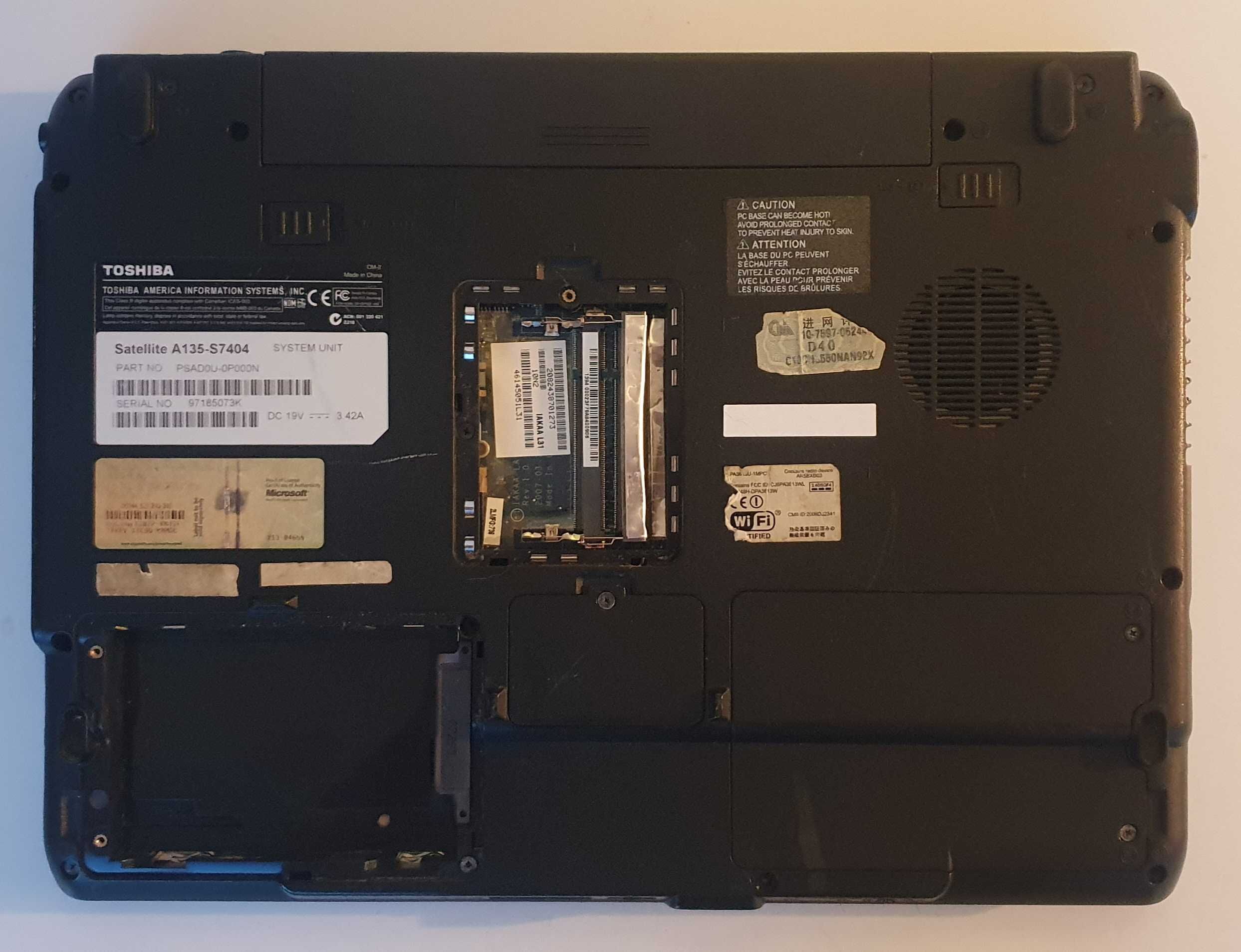 Toshiba Satellite A135-S7404