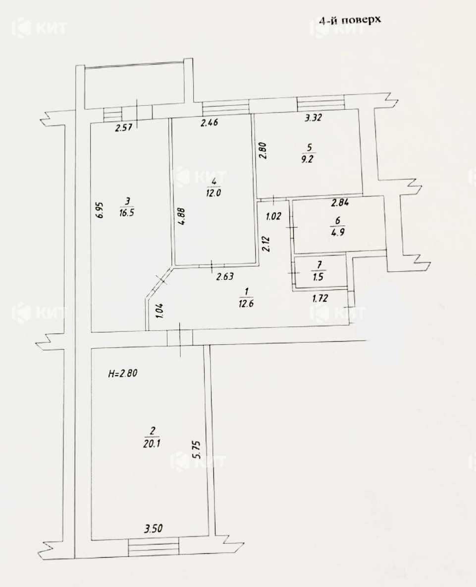 3кімн.79м2. ХТЗ, ЖК Миру 2 (ЖК Мира 2, м. Индустриальная) 116306