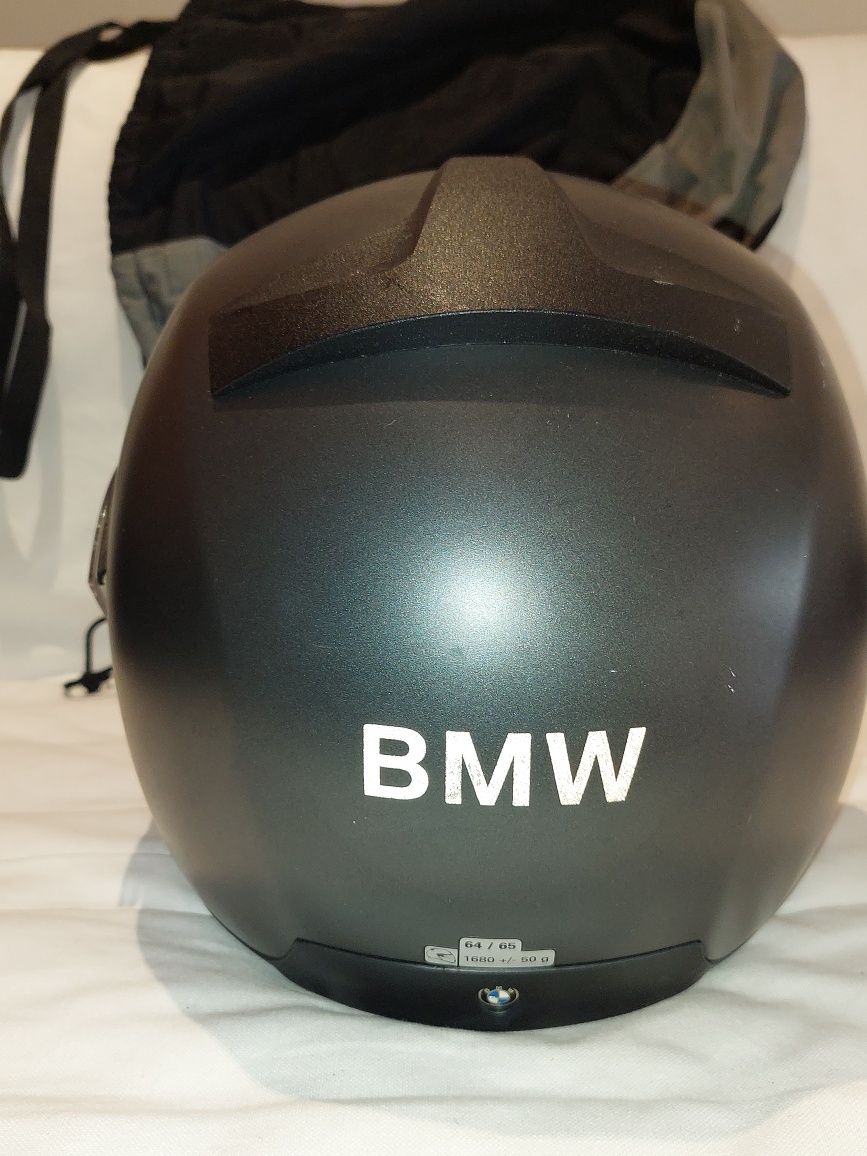 Capacete BMW integral/modular tamanho 64/65 com viseira solar