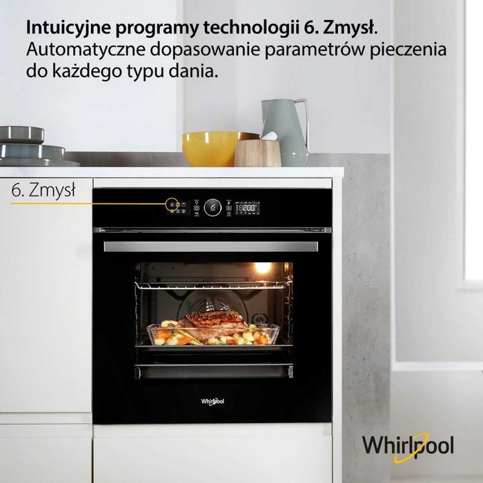 Piekarnik elektryczny Whirlpool Absolute Termoobieg Czarny DO ZABUDOWY