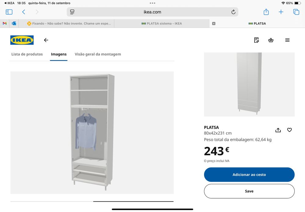 Roupeiro/Armário IKEA