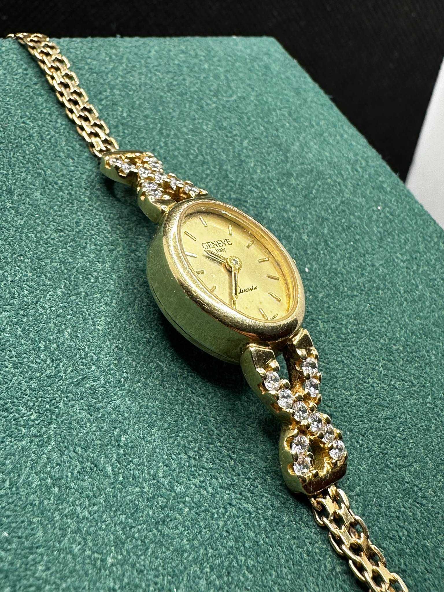Złoty Zegarek Geneve Italy 14K p.0.585