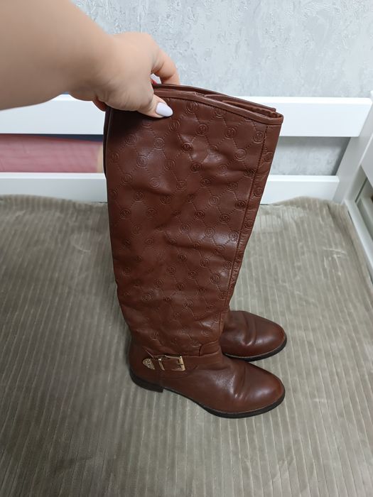 Чоботи зимові шкіряні