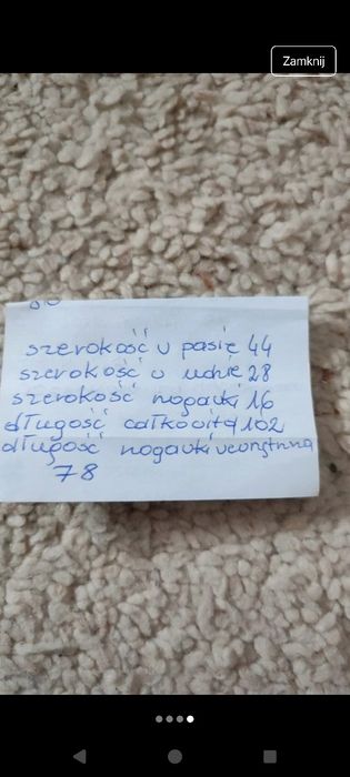 Spodnie skórzane damskie M