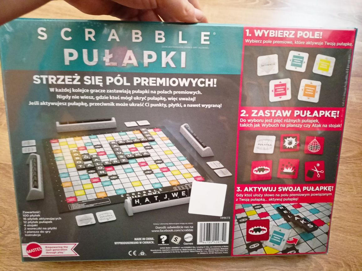 Gra Scrabble pułapki