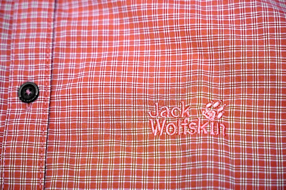 JACK WOLFSKIN Trekkingowa Łososiowa Koszula | UV Shield | L