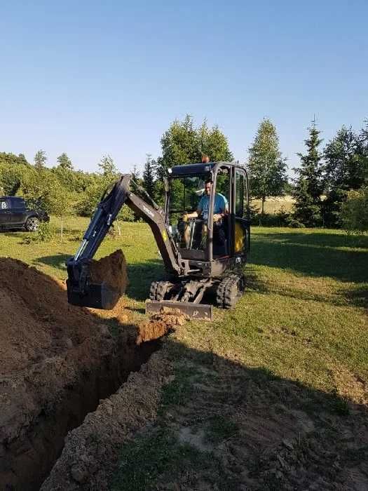 Wynajem Minikoparki Koparki bez operatora Usługi Mini Koparką Wozidło