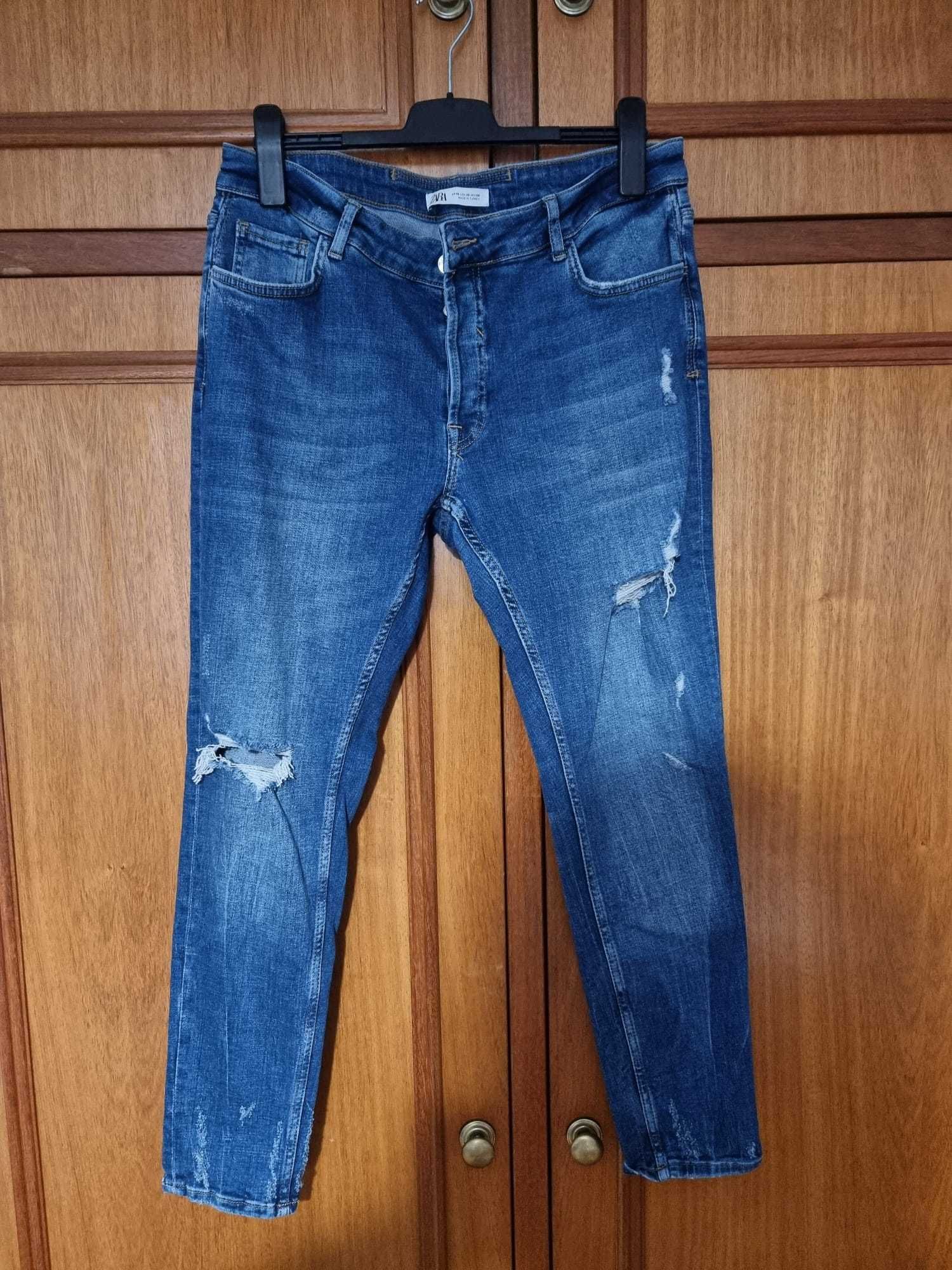 Calças Skinny Jeans Zara