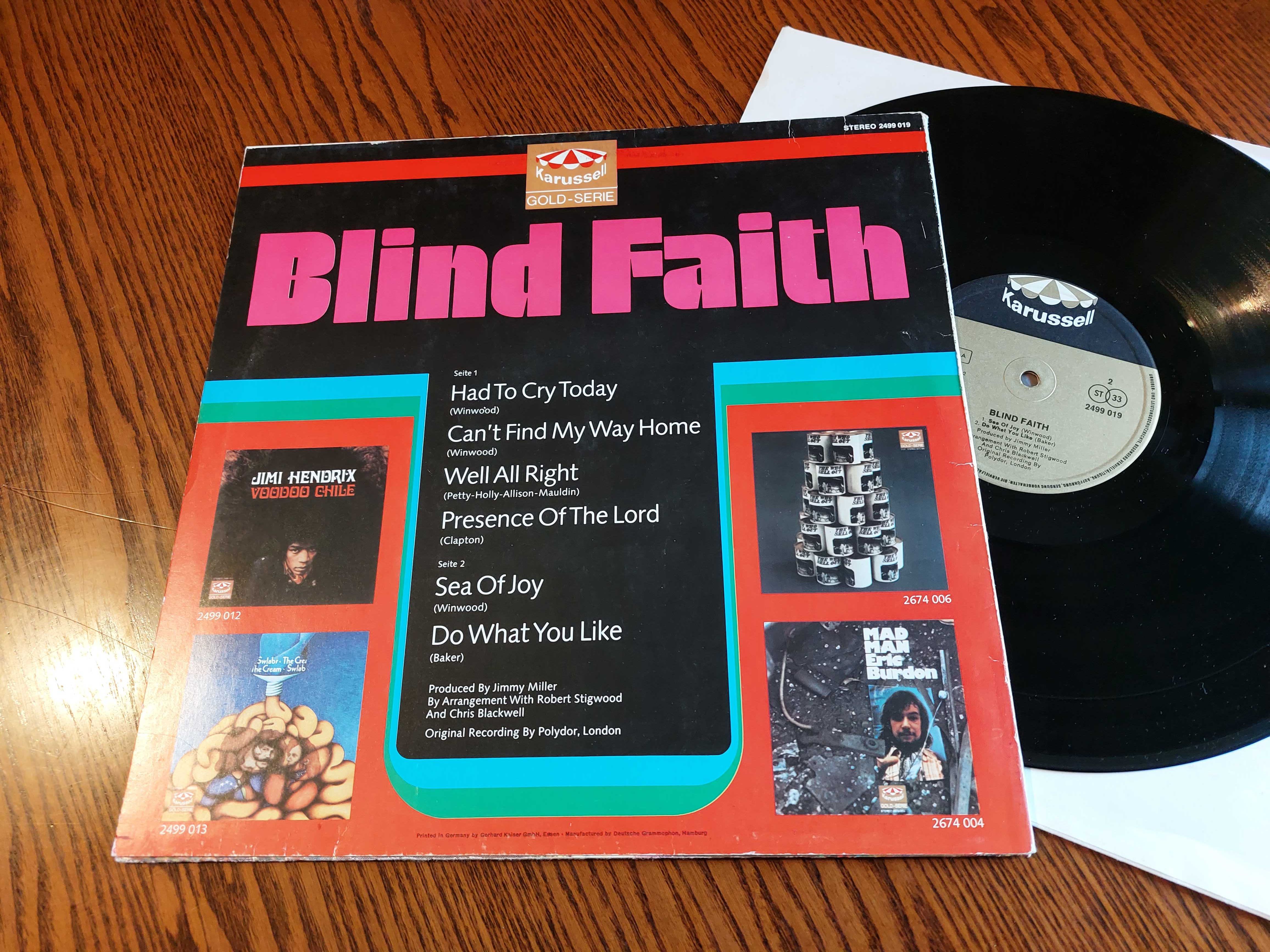 Blind Faith  – Blind Faith LP 1558