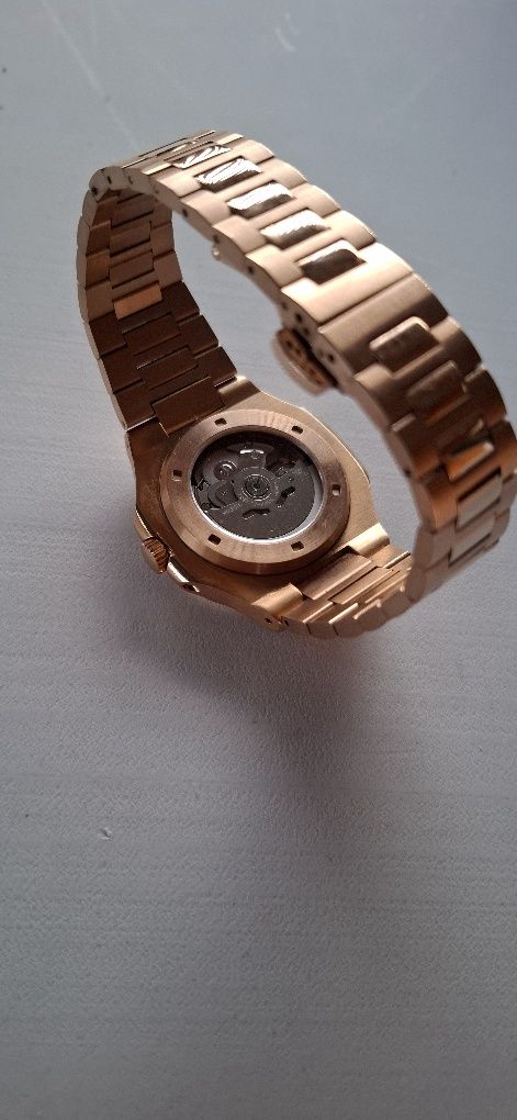 Zegarek SeikoMod Nautilus seiko Automatyczny złoty