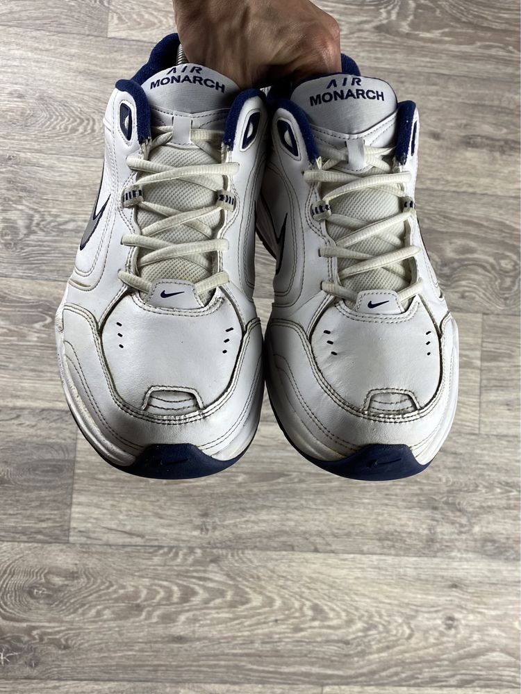 Nike Air Monarch кроссовки 44 размер кожаные белые оригинал