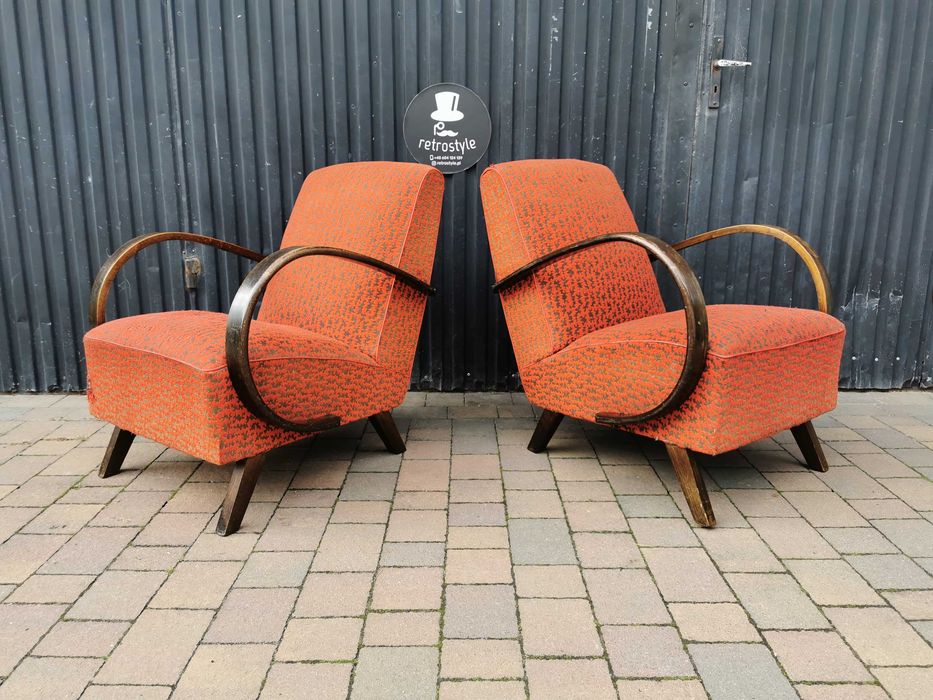 Fotel ART DECO proj. J. Halabala, Czechosłowacja '30-'50, Retro