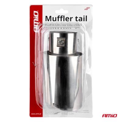 Końcówka Tłumika Wydechu Stal Nierdzewna Chrom