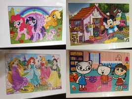 Puzzle trefl 60 elementów zestaw 4 szt. Kicia kocia Little Pony...