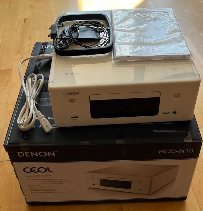 Amplituner Stereo DENON CEOL RCD-N10 biały z CD