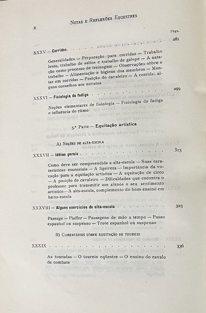 Notas e Refleções Equestres