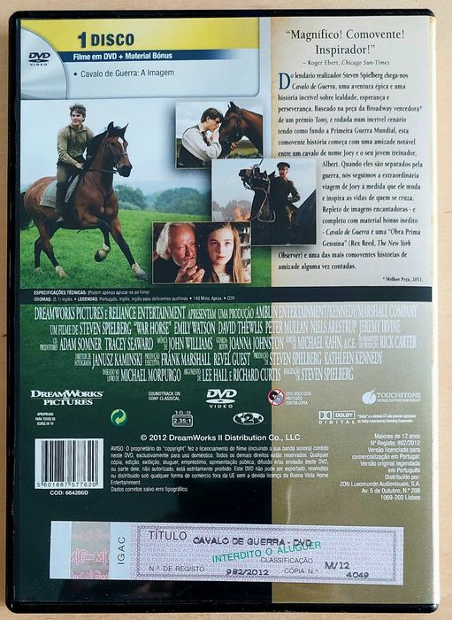 Cavalo de Guerra - SPIELBERG