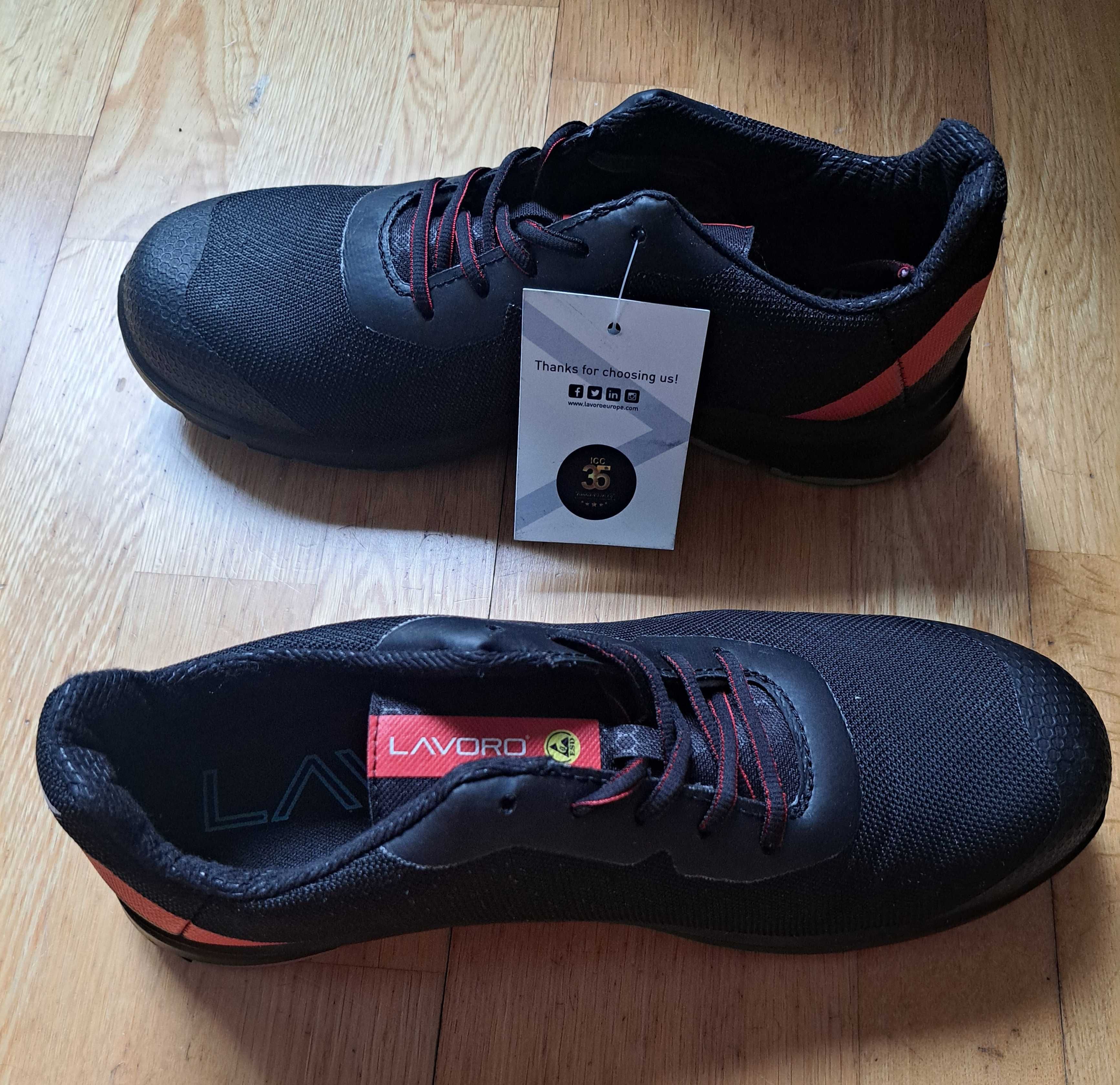 Sapatos Lavoro - Hybrid Black/Red - Tamanho 41 - Novos!