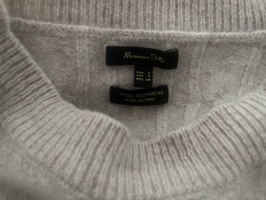 Sweter w jodełkę Massimo Dutti
