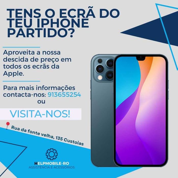 Tens o teu ecrã partido? Visita-nos