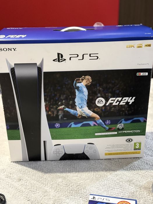 PlayStation 5 com Leitor + Caixa + Comando + GT7 – Como Nova