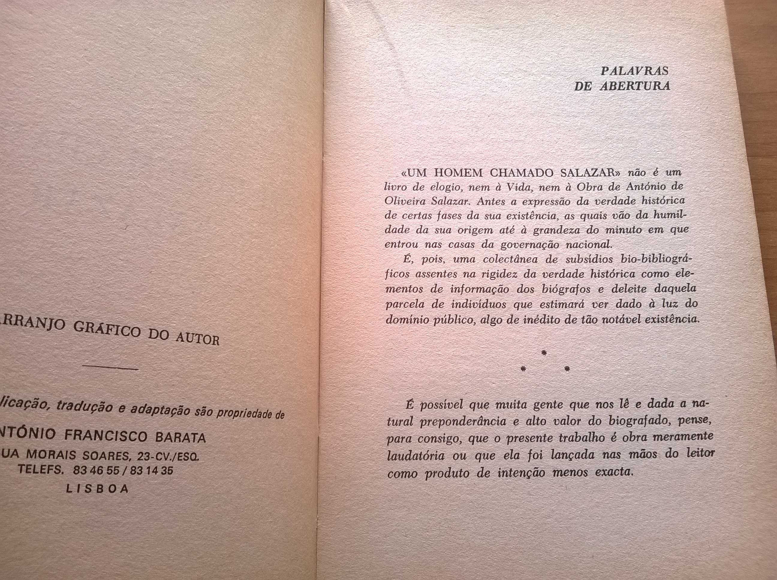 Um Homem Chamado Salazar - Ápio Garcia (portes grátis)